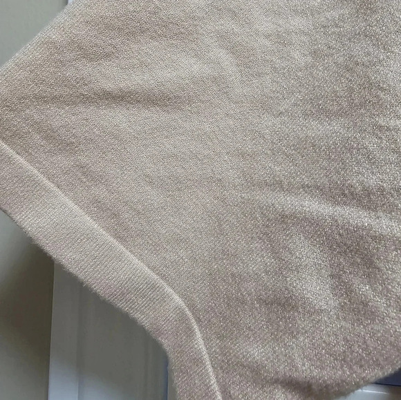 Forever 21 Knit  Jersey Beige Nude Dress Shirt size L - Picture 3 of 5